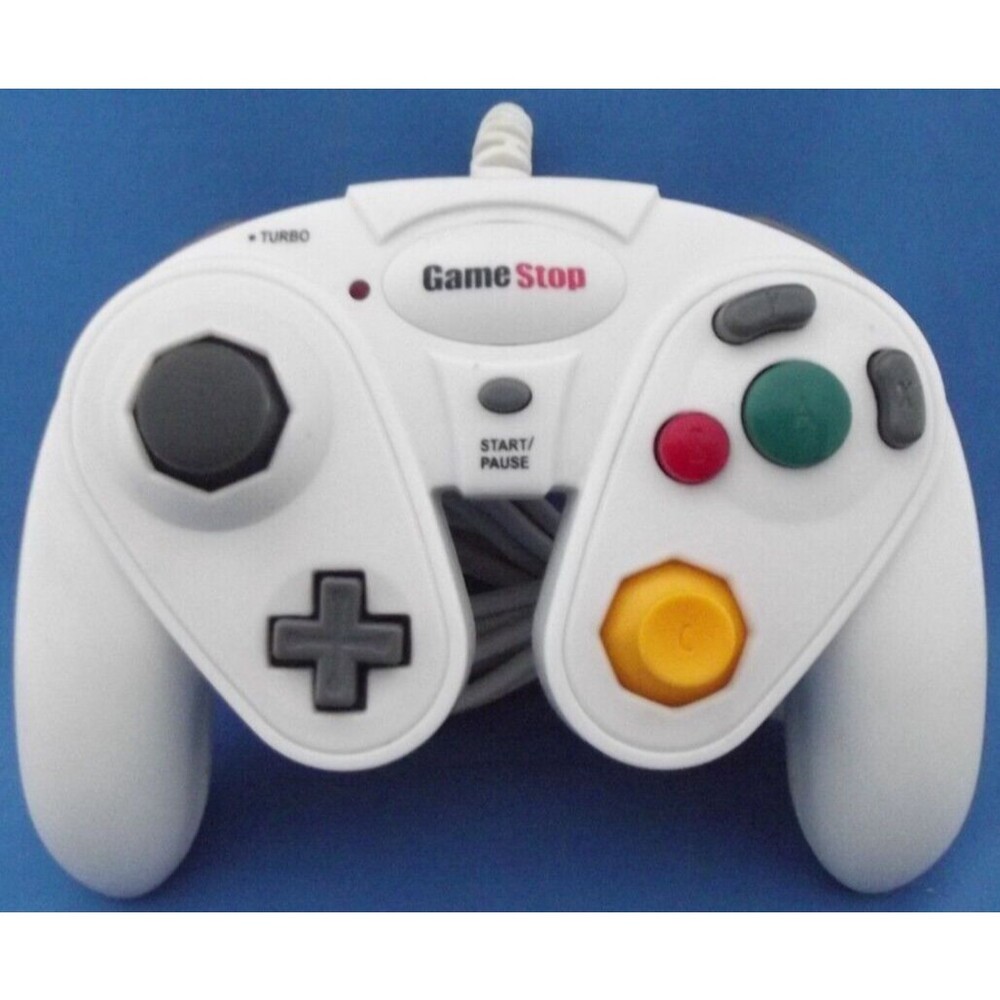 GameStop G3 Wired Nintendo GameCube / Wii Controller Gamepad w/ Turbo - White